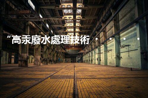 “高汞廢水處理技術，綠色環(huán)保新篇章”
